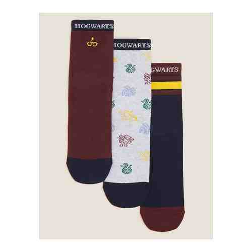 Хлопковые носки с принтом Harry Potter (3 пары) арт. T644906B