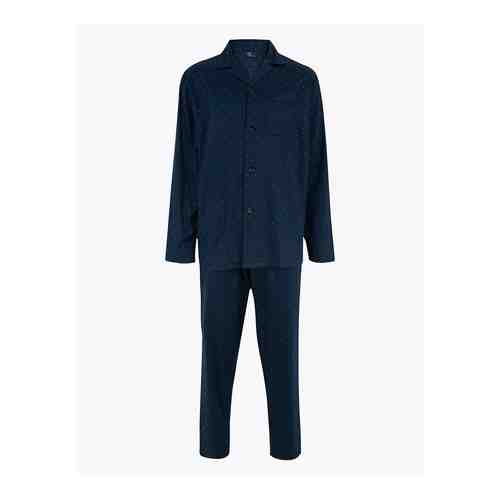 Хлопковый пижамный комплект с принтом в мелкий горошек арт. T074675