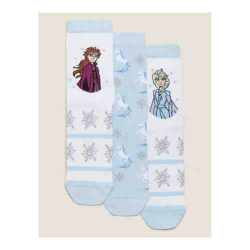 Комплект хлопковых носков с принтом Frozen 2 (3 пары) арт. T649004G
