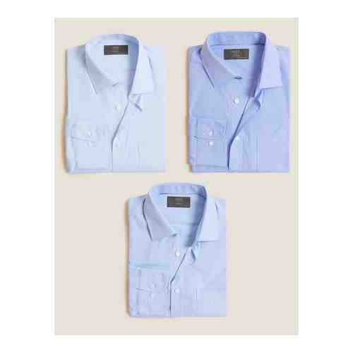 Комплект классических мужских рубашек с отделкой Easy Iron (3 шт) арт. T112329